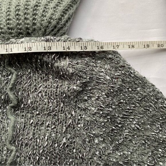 Y2K Sioni Gray Knit Fairycore Ruffle Cardigan Size Small - Picture 11 of 13